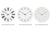 Arne Jacobsen City Hall Wanduhr, Weiß, Ø16 cm