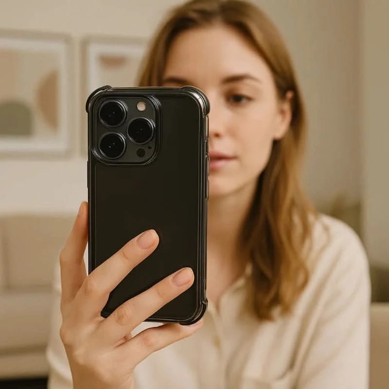 Aufprall Garde – Stoßfestes Transparentes Stoßfänger-Gehäuse Für iPhone
