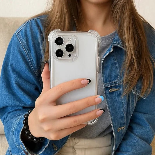Aufprall Garde – Stoßfestes Transparentes Stoßfänger-Gehäuse Für iPhone