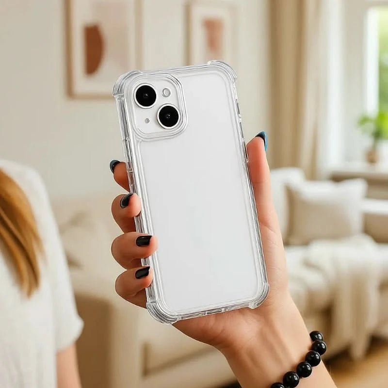 Aufprall Garde – Stoßfestes Transparentes Stoßfänger-Gehäuse Für iPhone