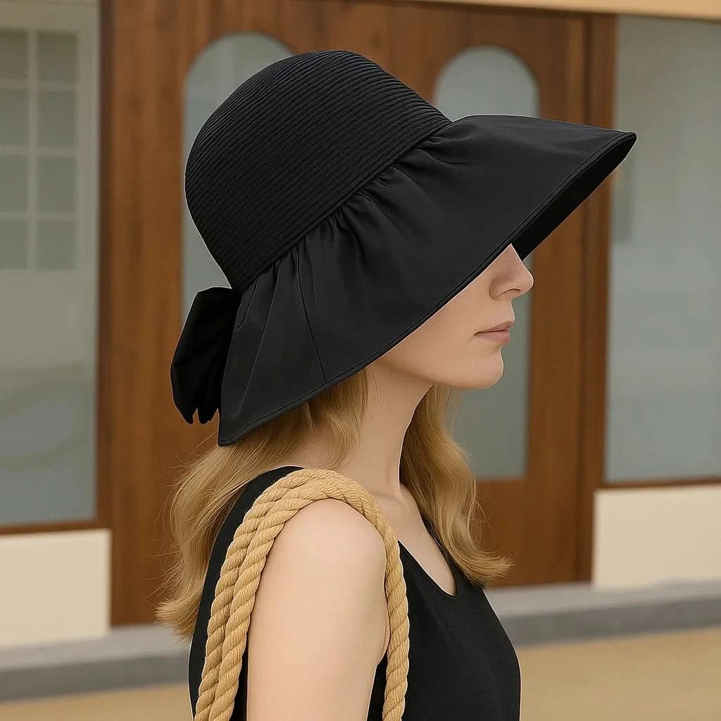 Eleganzkrempe – Eleganter Sonnenhut Mit Breiter Krempe Für Stilvollen UV-Schutz