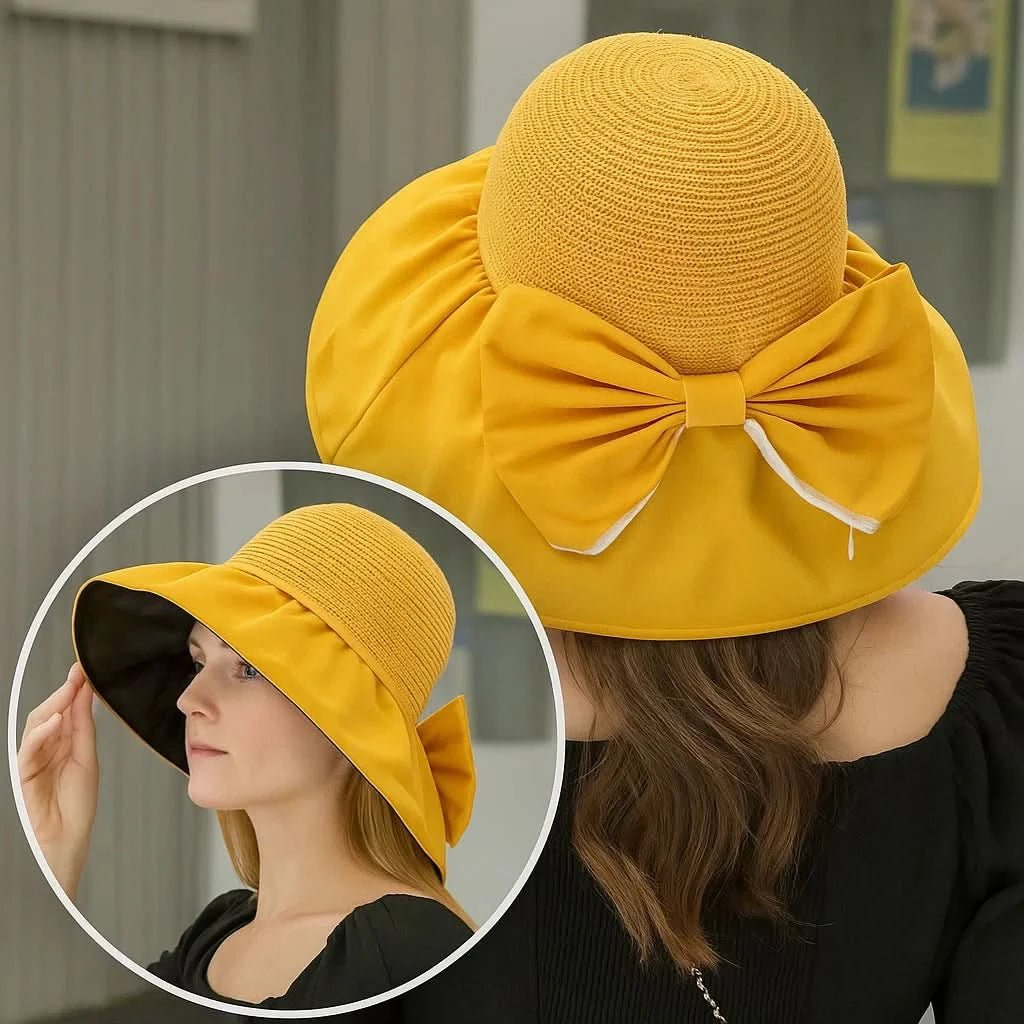 Eleganzkrempe – Eleganter Sonnenhut Mit Breiter Krempe Für Stilvollen UV-Schutz