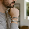 BARRENBAND – Massives, 18K Vergoldetes Kubanisches Gliederarmband