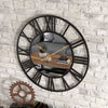 RAVENELLE Wanduhr Offenes Zifferblatt Römische Ziffern Modernes Design Elegante Uhr Für Wohnbereich