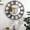 RAVENELLE Wanduhr Offenes Zifferblatt Römische Ziffern Modernes Design Elegante Uhr Für Wohnbereich