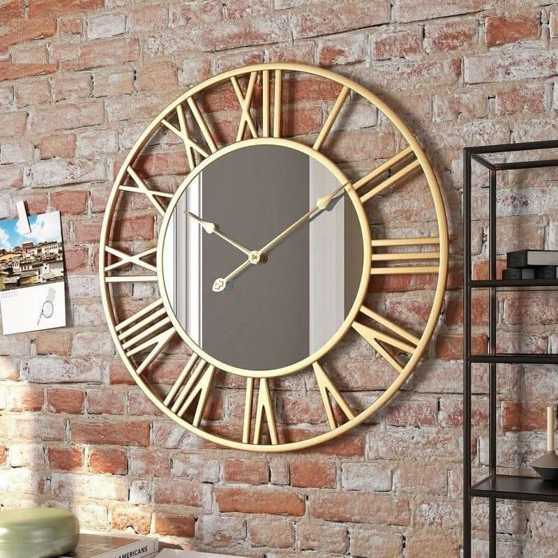 RAVENELLE Wanduhr Offenes Zifferblatt Römische Ziffern Modernes Design Elegante Uhr Für Wohnbereich