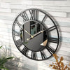 RAVENELLE Wanduhr Offenes Zifferblatt Römische Ziffern Modernes Design Elegante Uhr Für Wohnbereich