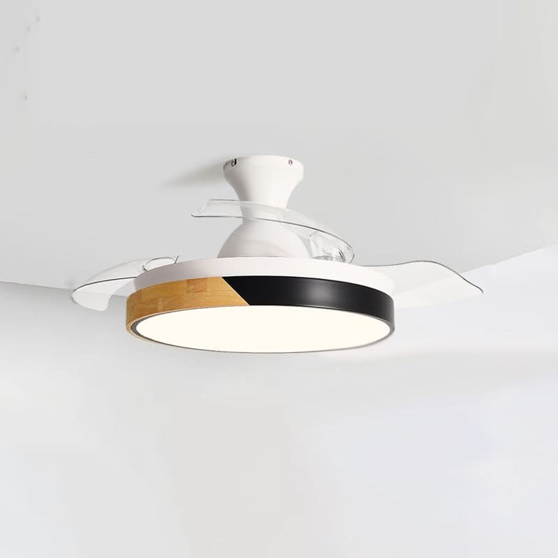 MYA Deckenventilator Mit Langlebigem Licht Und Unsichtbaren Einziehbaren Flügeln