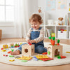 KleinerPfad Spielwürfel – 8-In-1 Montessori-Holzspielbox Aus Holz Für Babys