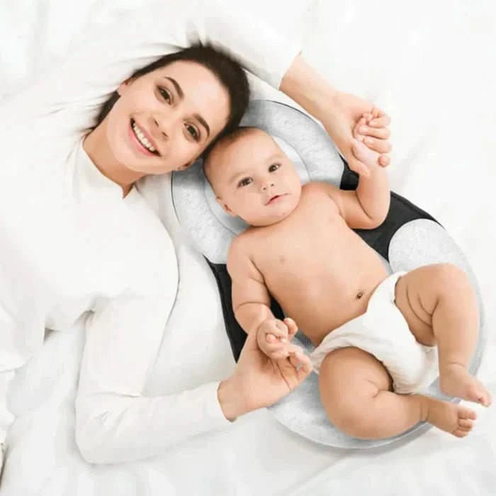 NestleNap Baby Kissen – Ergonomisches Babykissen Für Sicheren & Flachen Schlaf