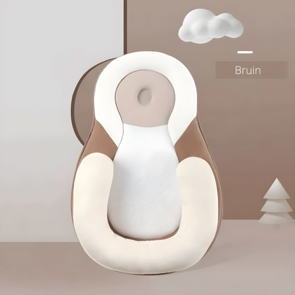 NestleNap Baby Kissen – Ergonomisches Babykissen Für Sicheren & Flachen Schlaf