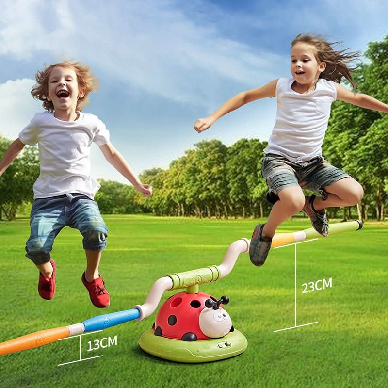 SpielMax 3-in-1 Spielset – Springseil, Ringwurf & Pedalrakete Für Drinnen & Draußen