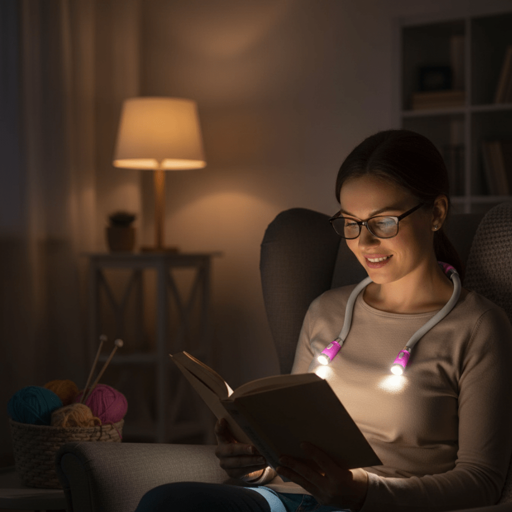 FlexiGlow – Flexibel Lichtemittierende Diode Nackenlampe