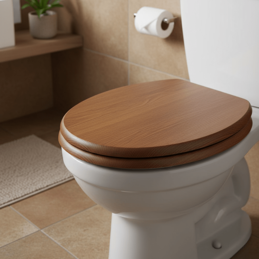 SOFTDROP – Eleganter Toilettensitz aus Holz mit Sanft-Schließen-Funktion