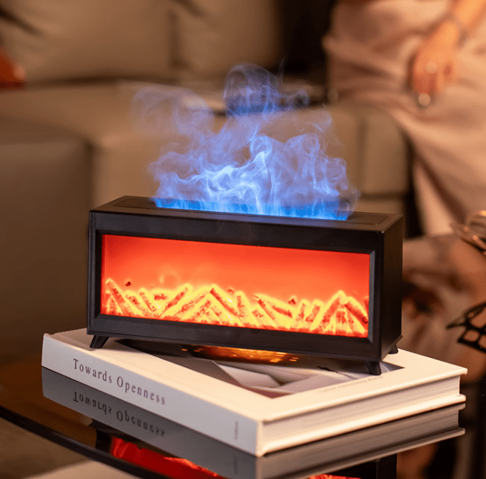 IGNIVA Aromadiffusor Luftbefeuchtung Lichtdiode Flammeffekte Intelligente Zeitsteuerung