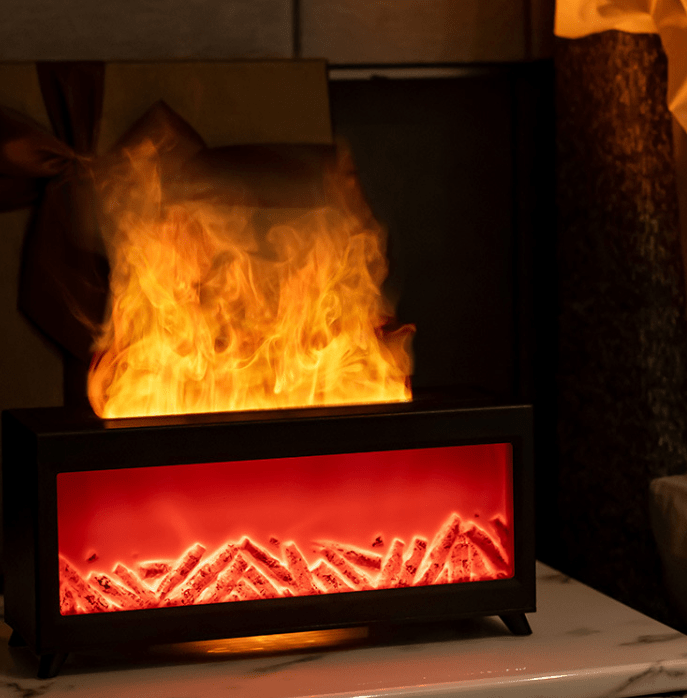 IGNIVA Aromadiffusor Luftbefeuchtung Lichtdiode Flammeffekte Intelligente Zeitsteuerung