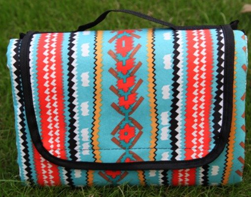 Outdoordecke – Wasserdichte Picknickdecke Mit Ethno-Design Für Camping Und Ausflüge