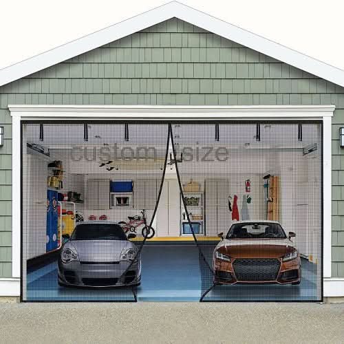 Briseschutz Profi Magnetnetz | Magnetischer Garagenschutz | Insektenschutz & Frischluftsystem Für Garage & Terrasse