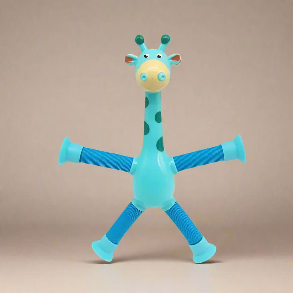 FlexiGiraffe – Dehnbares Saugnäpftassenspielzeug für Kreative Kinder