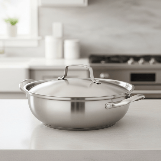 ÖkoWärme – Edelstahl-Kochtopf 26 cm Mit Gleichmäßiger Wärmeverteilung