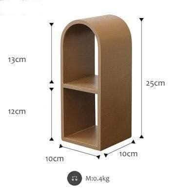 LUNAVEI Moderner Gebogener Regalaussteller Aus Holz Eleganz Und Funktionalität