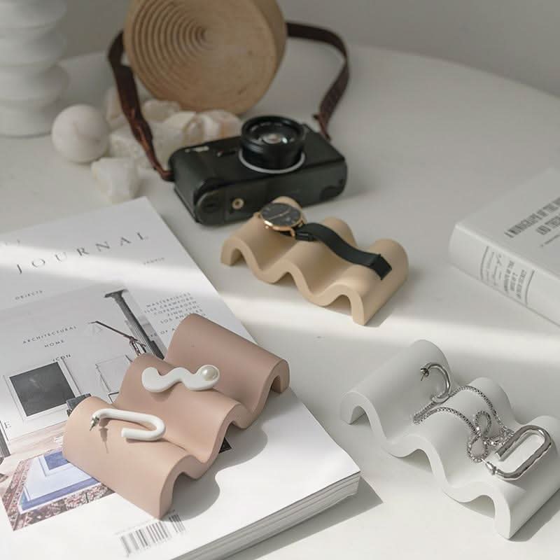 ZARIELLE Multifunktionaler Wellen-Organisator Beton Elegantes Zuhause
