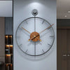 ELARISCA Zarte Lineare Rahmen-Wanduhr Minimalistischer Stil Zuverlässige Zeitmessung