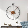 ELARISCA Zarte Lineare Rahmen-Wanduhr Minimalistischer Stil Zuverlässige Zeitmessung