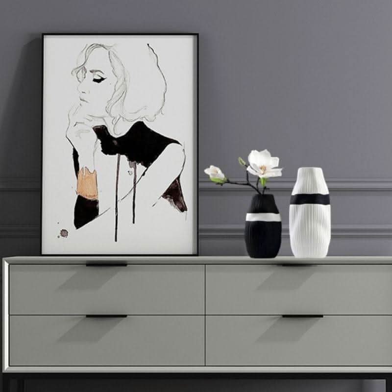 HIKARIA – Elegante Keramikvase Für Moderne Akzente