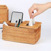 Meridielle Rustikaler Taschentuch-Halter Aus Rattan Bambus Holz Gestaltung