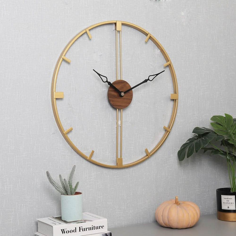 OPHELEA Offenes Kreisrahmen-Wanduhr