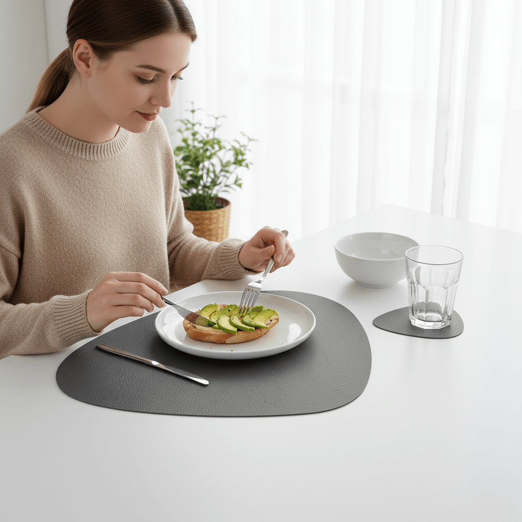 Claro Eleganz – Design-Tischset Mit Untersetzern, Hitzebeständig Und Vielseitig Nutzbar