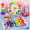 EduQuest 5-in-1 Montessori Satz – Natürliches Lernspielzeug Aus Holz Für Babys Ab 6 Monaten