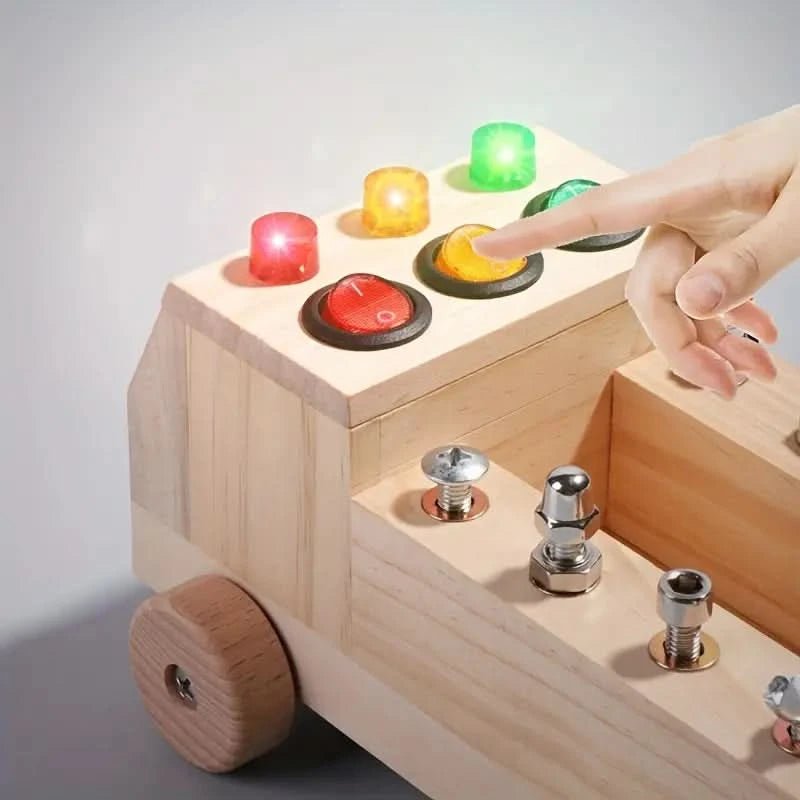 Montessori Beschäftigungsbrett – Lernspielzeug Zur Förderung Von Motorik & Logischem Denken