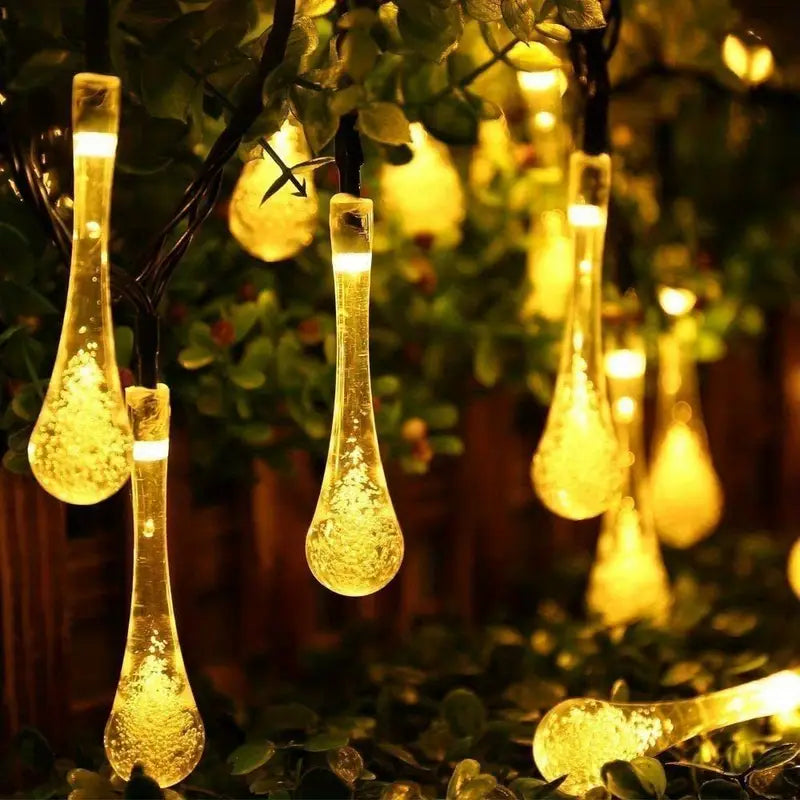 Solar Blumenlichterkette für den Garten
