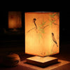 Naturschatten – Moderne Lampe Aus Holz Und Stoffdesign