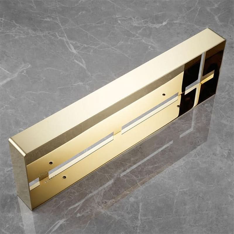 Duschablage - Goldene Badezimmerablage Mit Haken