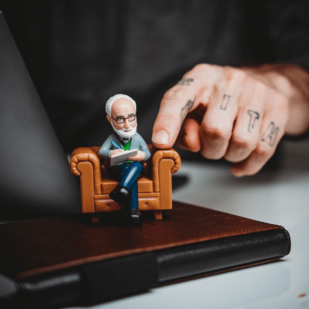 Der Schreibtisch-Therapeut – Lustige MiniTherapeuten-Figur fürs Büro