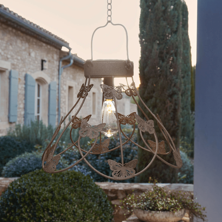 PAVRELLE Solar-Laterne – Dekorative Outdoor-LED-Laterne mit Vintage-Charme