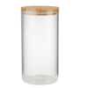 WOODLOCK Vorratsglas 1,75 L – Borosilikatglas Mit Bambusdeckel