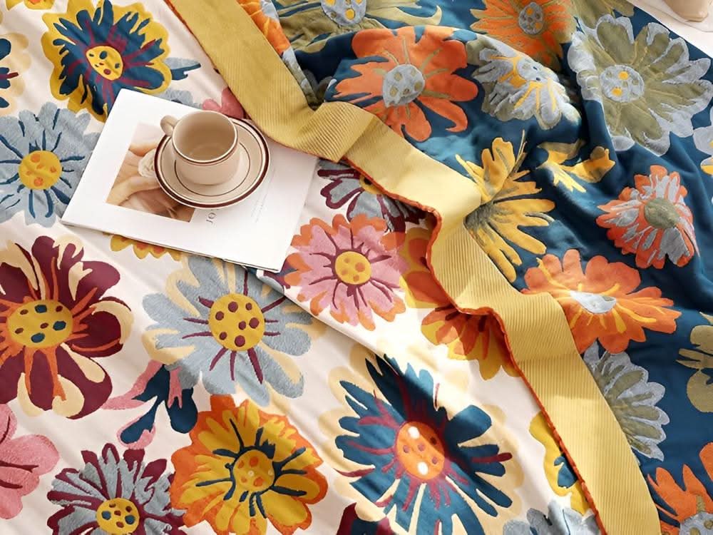BloomBright - Weiche Stoff-Decke
