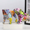 VALORISSA Städtische Kunst Bulldoggenfigur Aus Harz Mit Stil Für Räume
