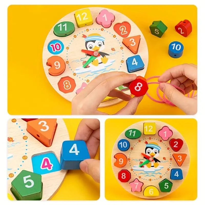 EduQuest 5-in-1 Montessori Satz – Natürliches Lernspielzeug Aus Holz Für Babys Ab 6 Monaten