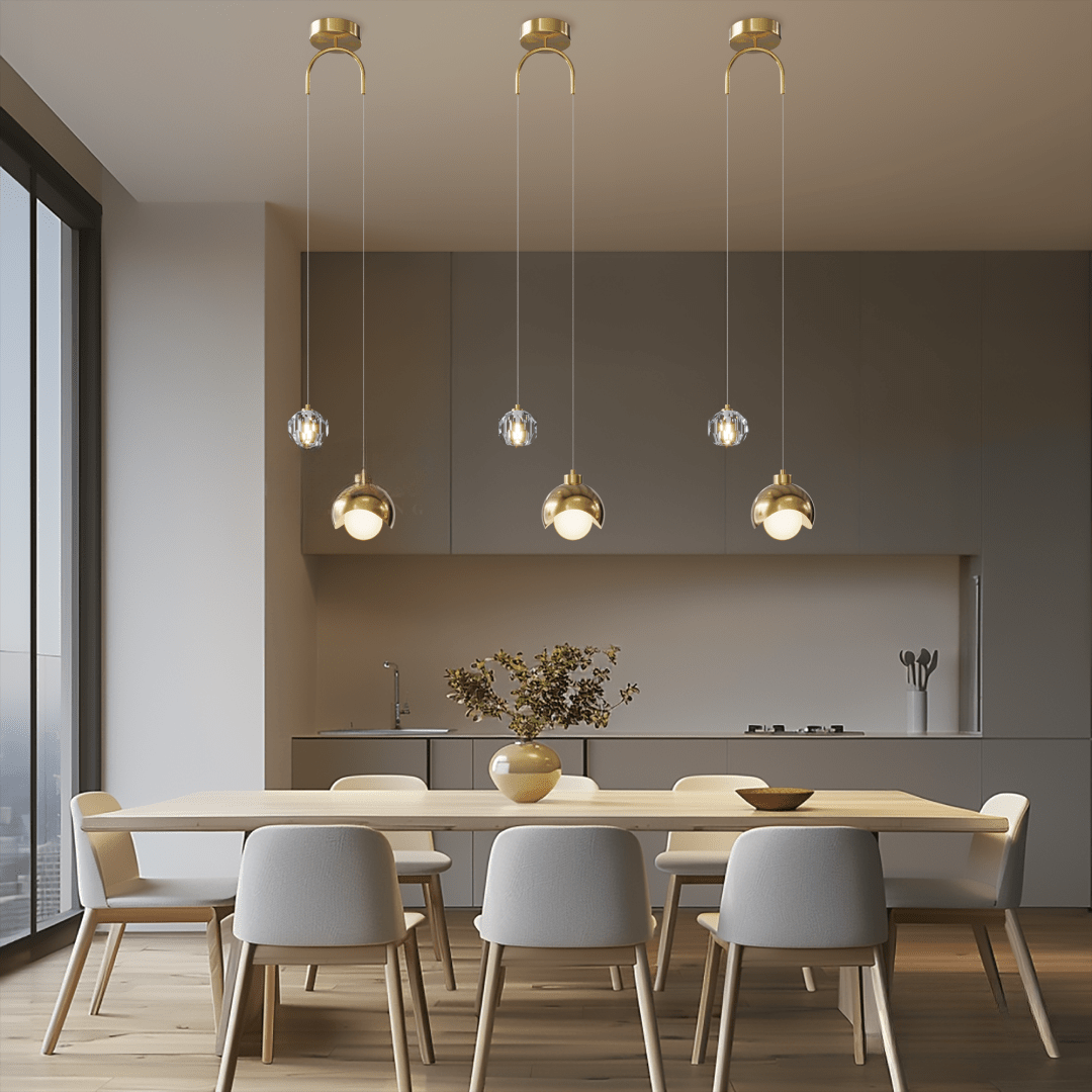 Toskana Kristall-Pendelleuchte Luxuriöse Kristallbeleuchtung Mit LED-Licht 3000K