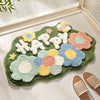 FlorSoft - Zusätzlich Absorbierende Badmatte Mit Blumenmuster