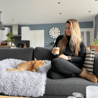 Quehy Tierbett – Waschbare Luxus-Kuscheldecke Für Hunde & Katzen
