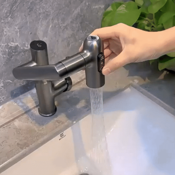 LUSTRAFLOW – 360° Intelligente Armatur mit Leuchtdiode-Temperaturanzeige