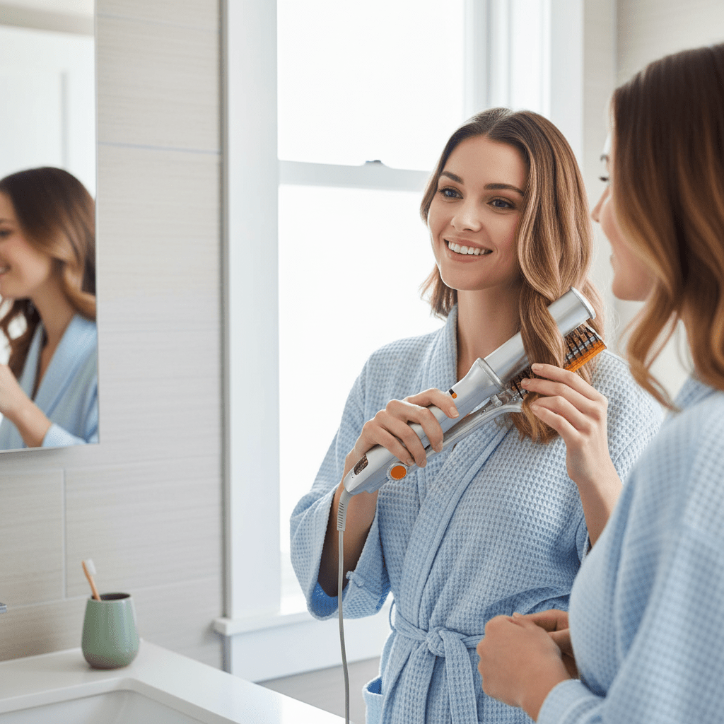 STYLEROTIC – 2-In-1-Rotationshaarbürste Zum Stylen Und Glätten