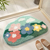 FlorSoft - Zusätzlich Absorbierende Badmatte Mit Blumenmuster