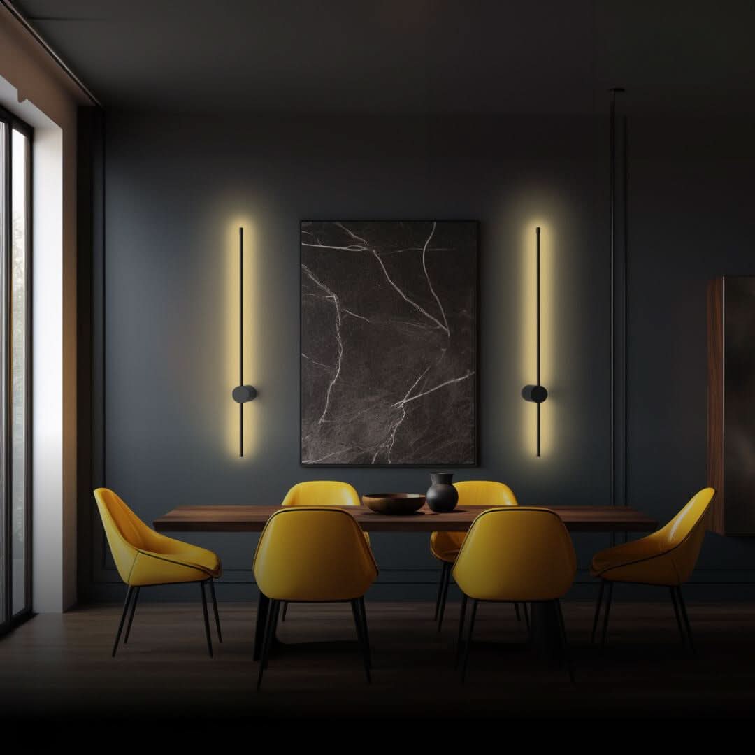 Bergen LED Wandleuchte Aus Aluminium Minimalistisches Design Dimmbare Beleuchtung Fernbedienung